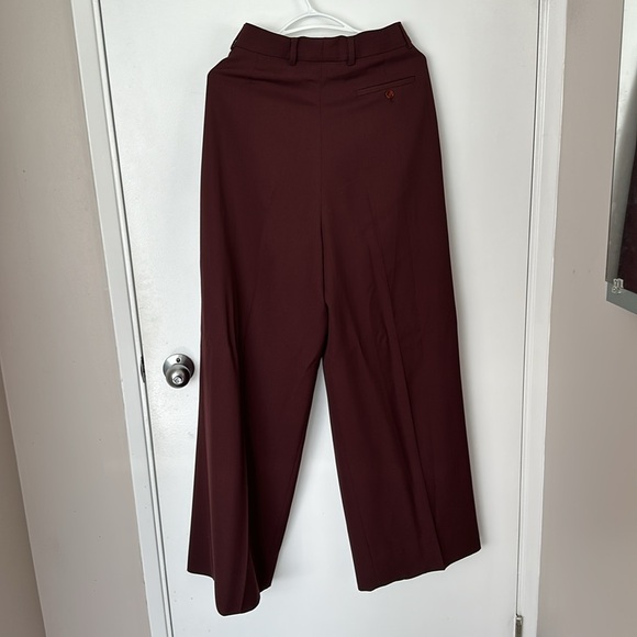 Acne Studios wrap effect wool blend wide leg pants - Picture 4 of 6